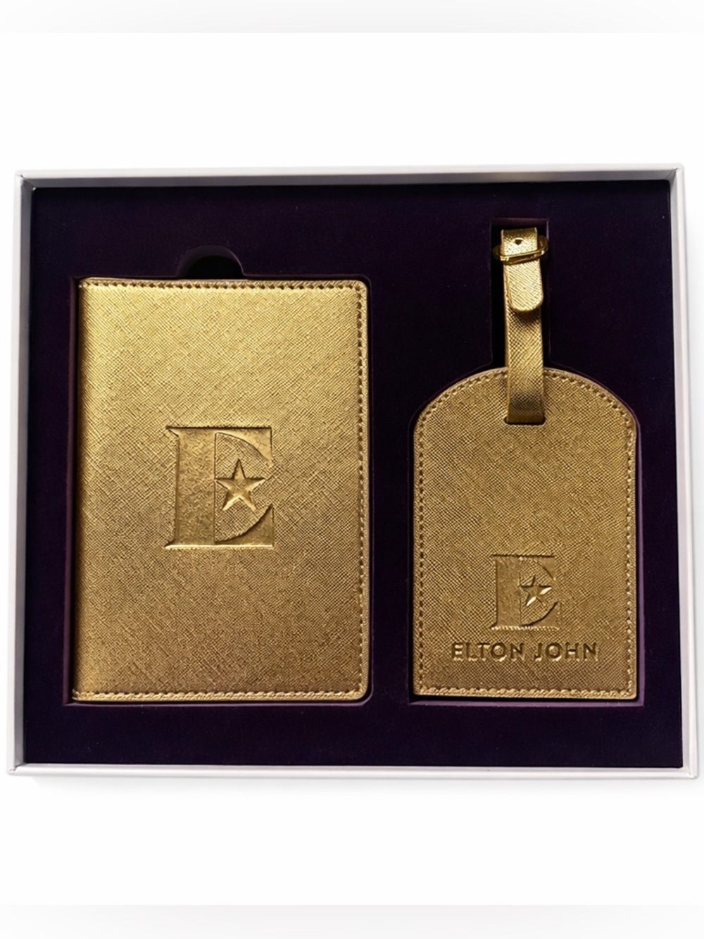 NWT Elton John Farewell Yellow Brick Road VIP Passport Holder Luggage Tag